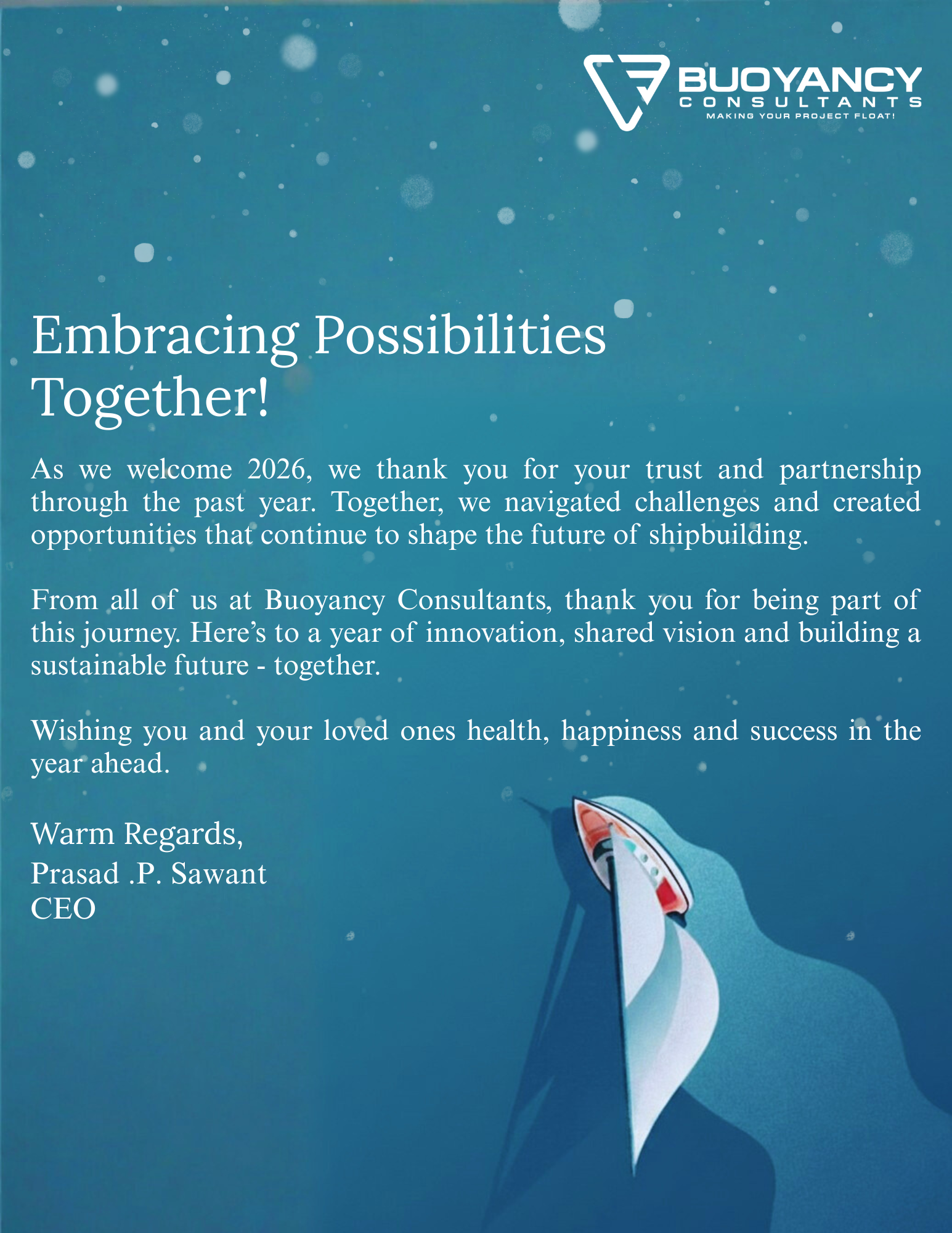 Buoyancy Consultants – New Year Emailer