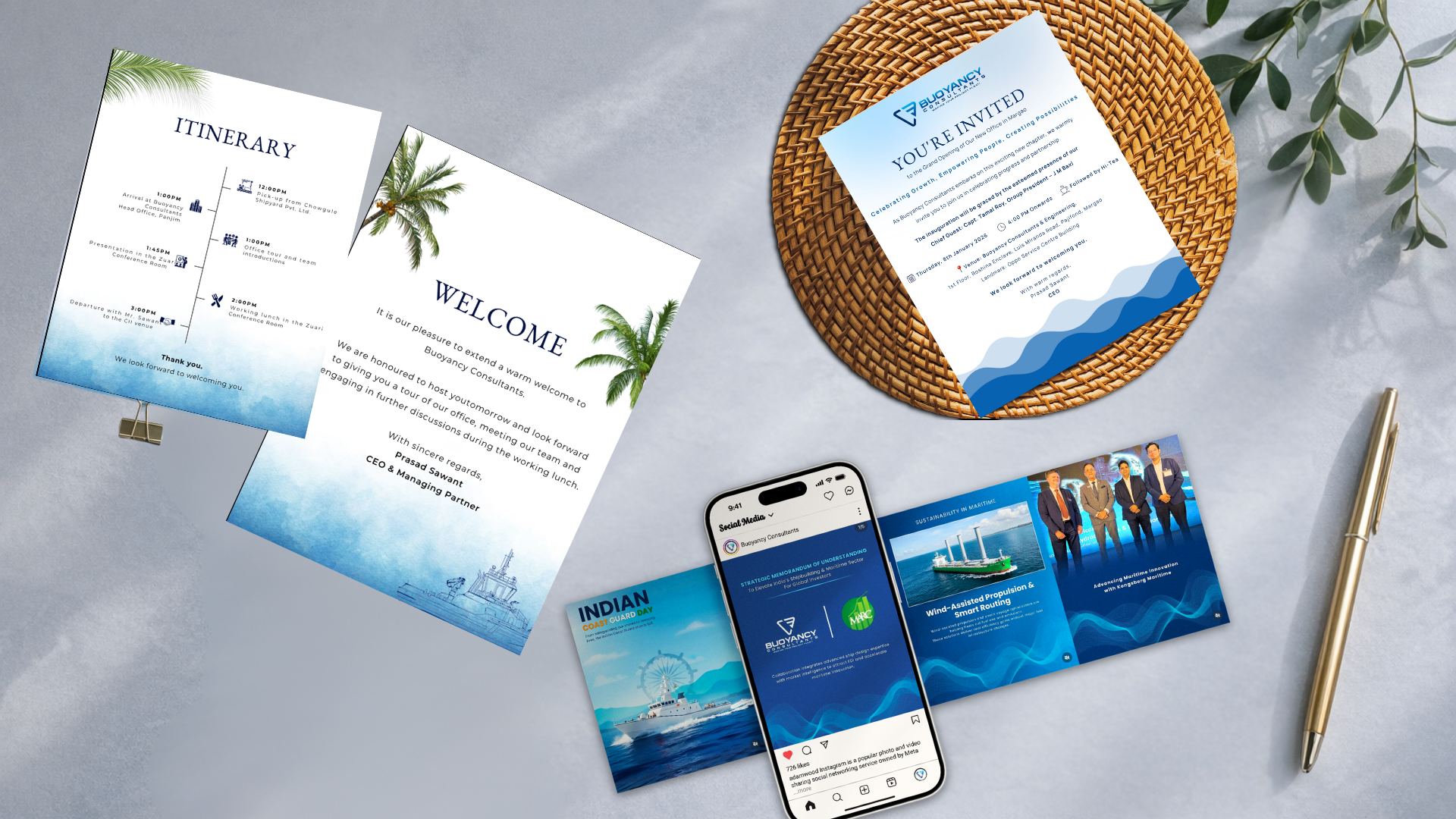 Buoyancy Consultants – Invite and Itinerary
